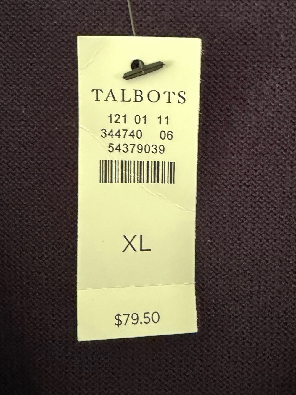 🆕 NWT Talbots XL Navy Blue Girlfriend V-Neck Button Down Cardigan Sweater Cotton - Picture 5 of 12